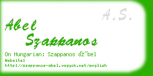 abel szappanos business card